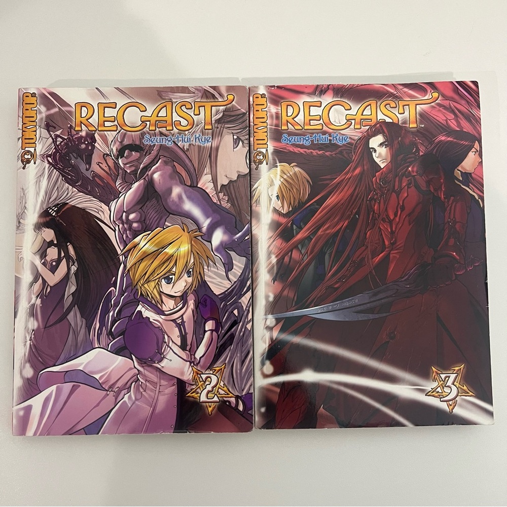 Recast Manga Vol 2 & 3 by Seung-Hui Kye – Tokyopop Fantasy – EUC